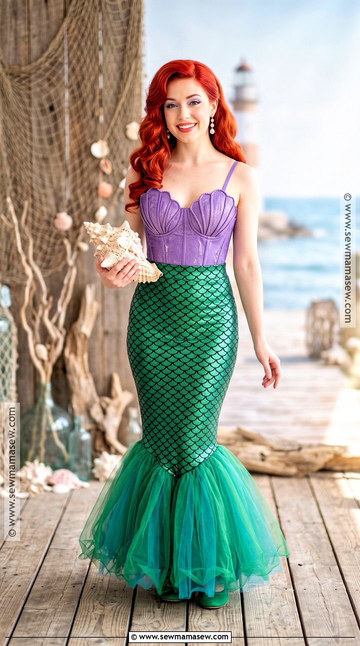 Ariel Mermaid Costume - 30 Disney Princess Costume Ideas