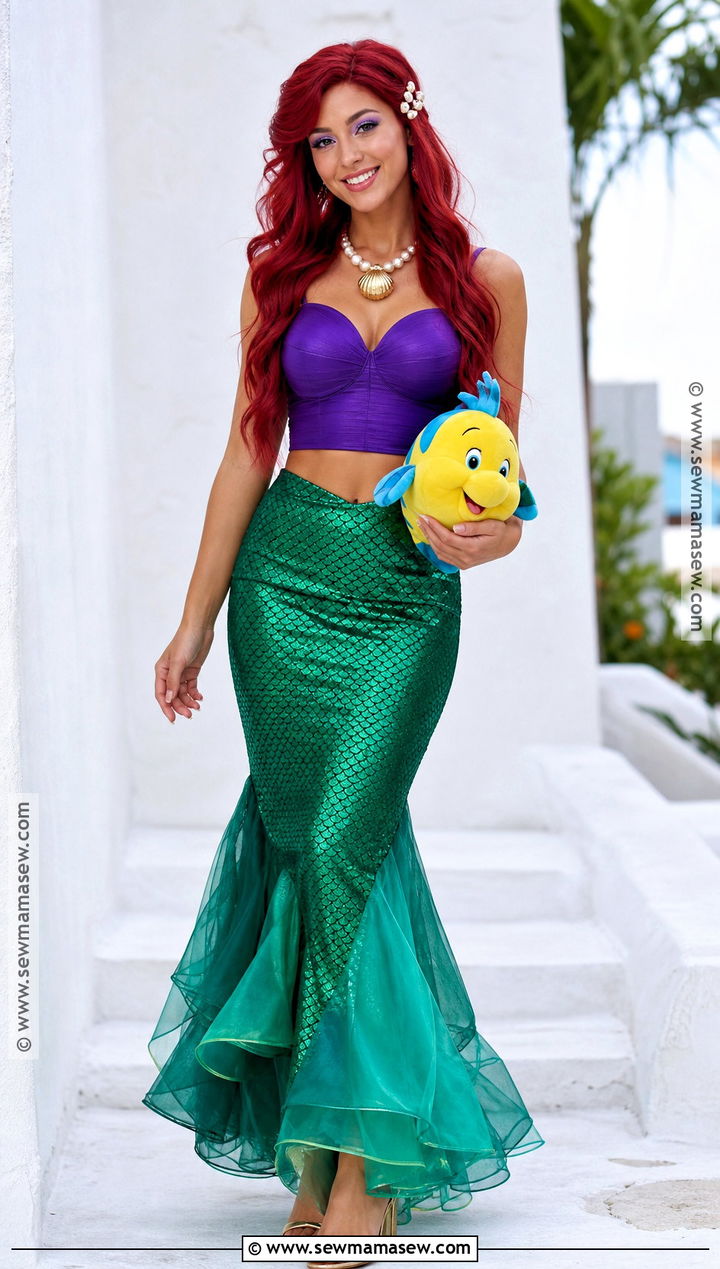 Ariel Mermaid Costume - 30 halloween costume red hair ideas
