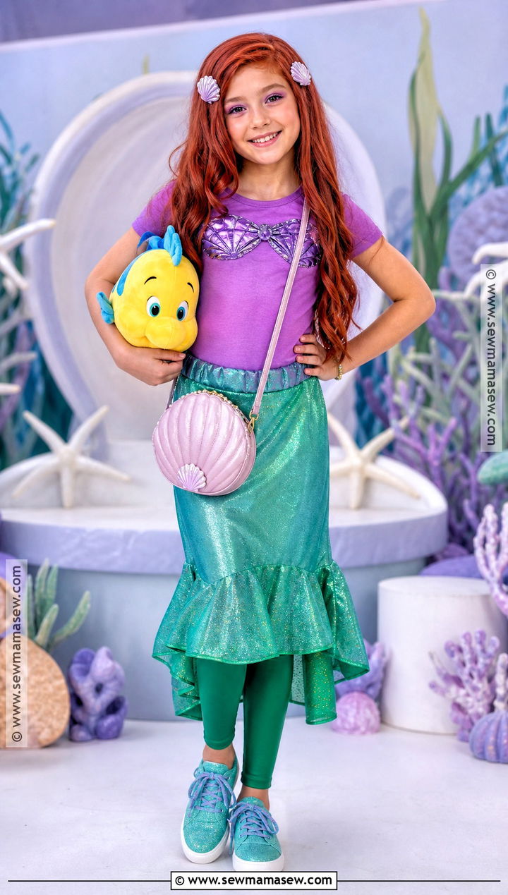 Ariel Mermaid Princess Costume For Girls - 45 girl halloween costumes
