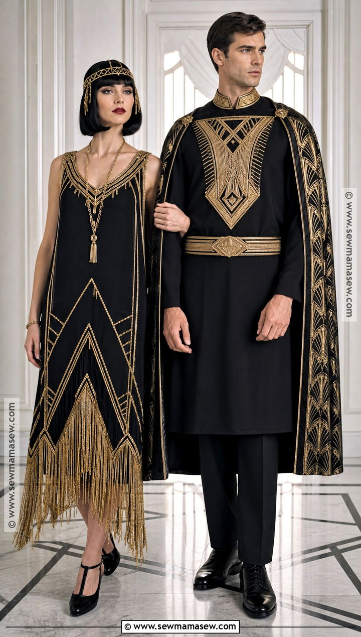 Art Deco Cleopatra Couple Costume - 30 cleopatra couple costume ideas