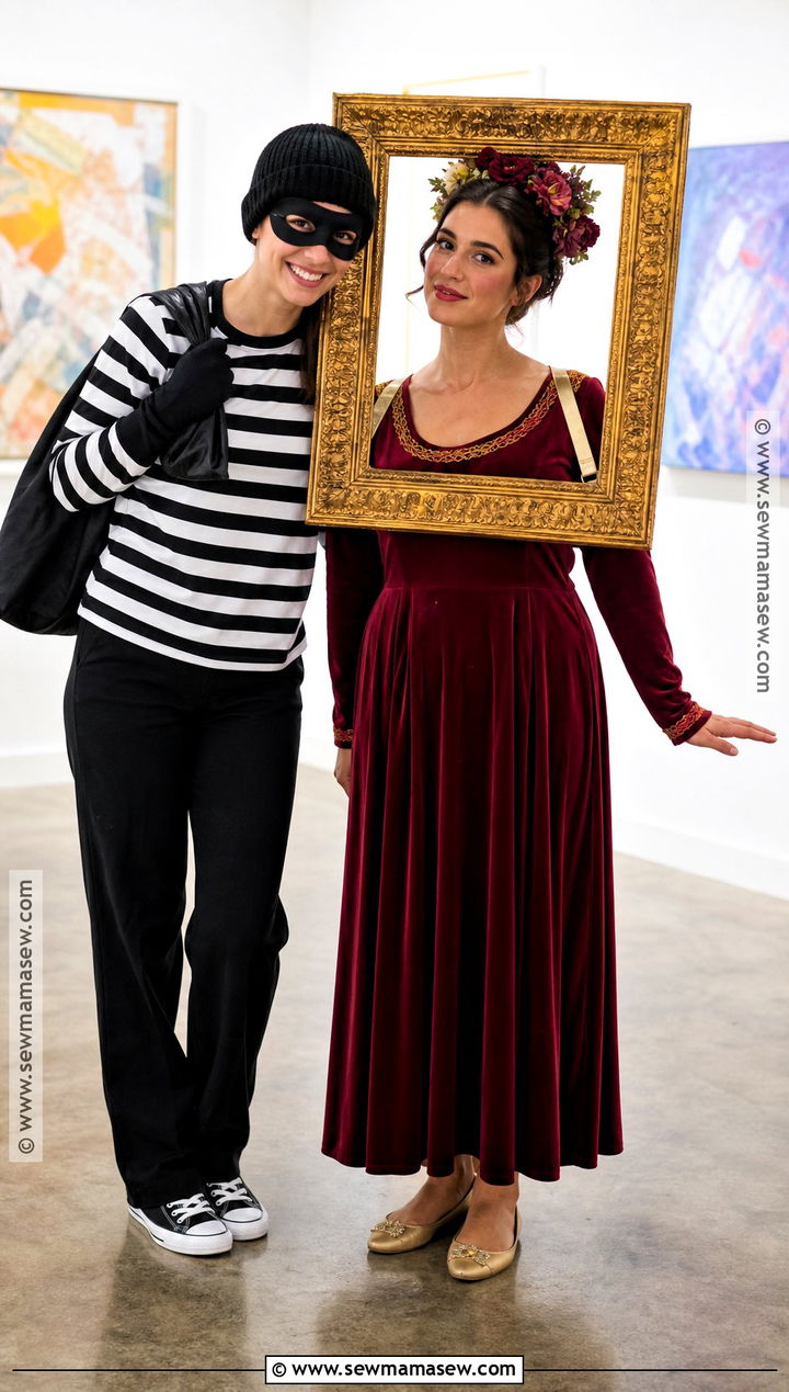 Art Thief And Painting Friend Costume - 30 friend halloween costumes two