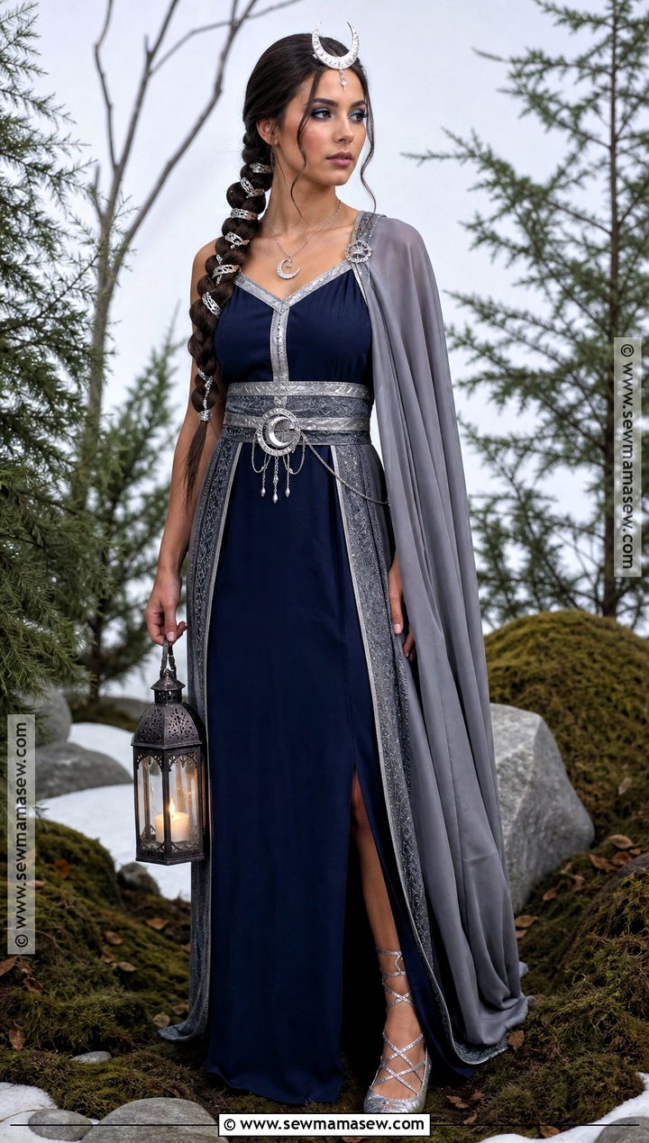 Artemis Moon Goddess Costume - 35 Goddess Halloween Costume Ideas