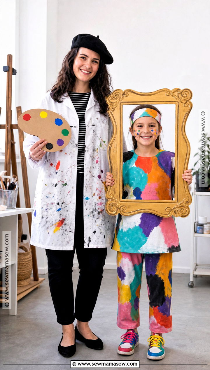 Artist And Painting Costume - 35 mommy and me halloween costumes