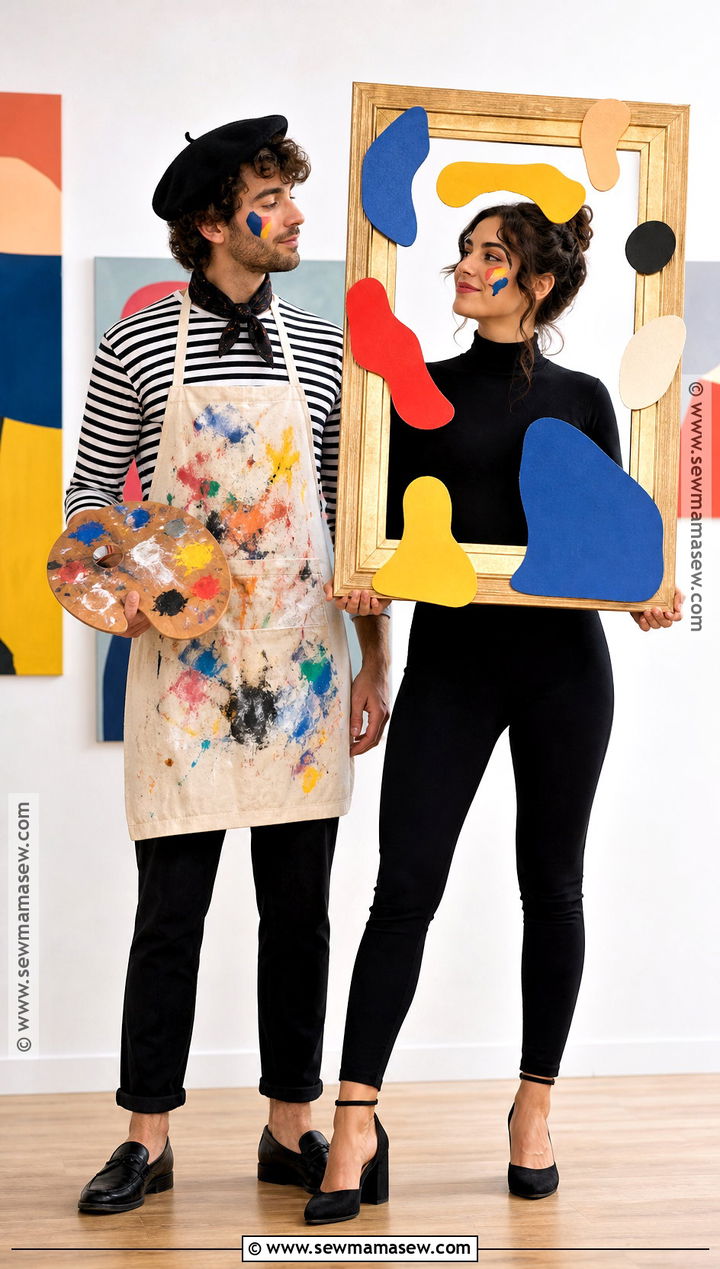Artist And Painting Couple Costume - 35 easy couples costume ideas