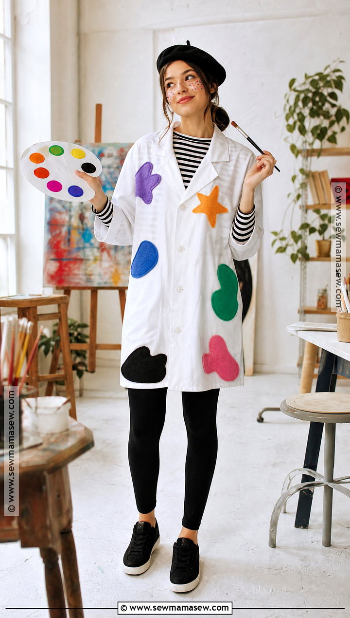 Artist Costume With Paint Palette - 30 costume ideas for girls