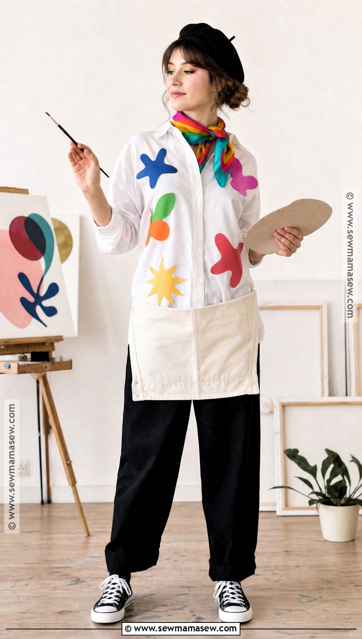 Artist Costume With Paint Splattered Clothes - 30 closet costumes