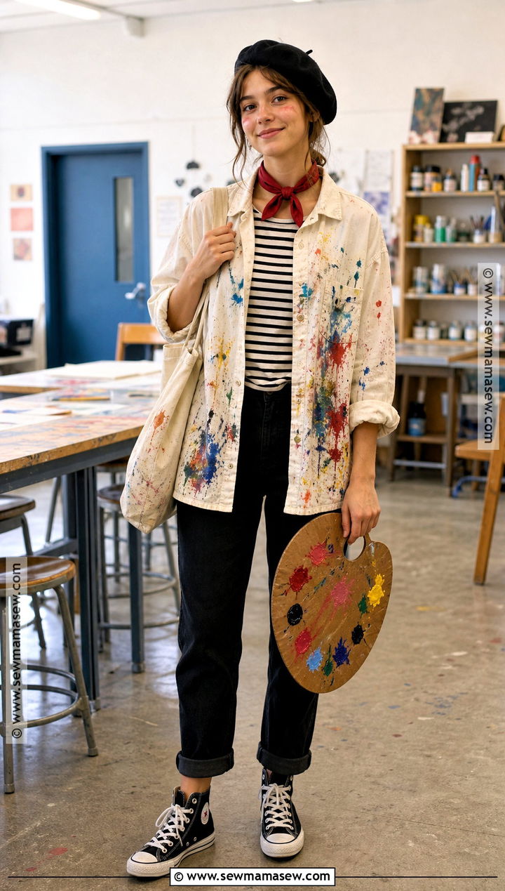 Artist Halloween School Outfit - 30 halloween school outfit ideas