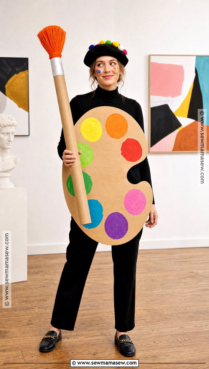 Artist Paint Palette Costume - 35 homemade costume ideas for women