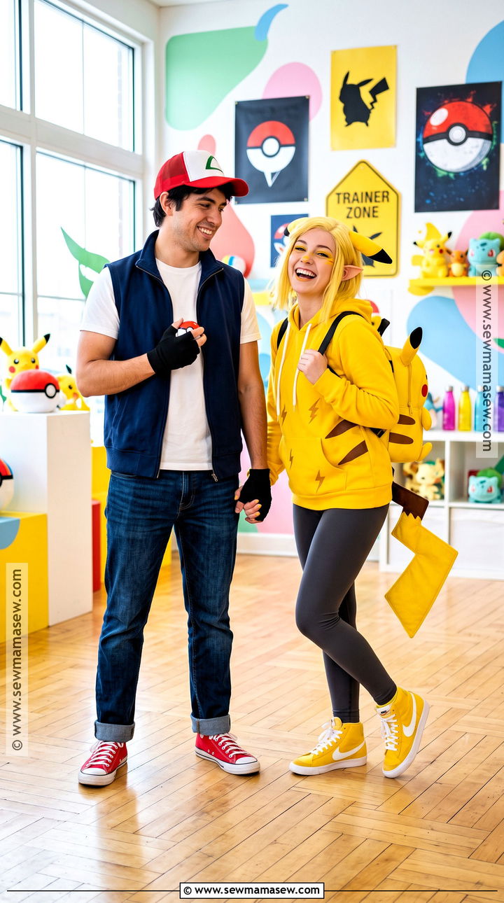 Ash And Pikachu Couple Costume - 50 couples costume ideas