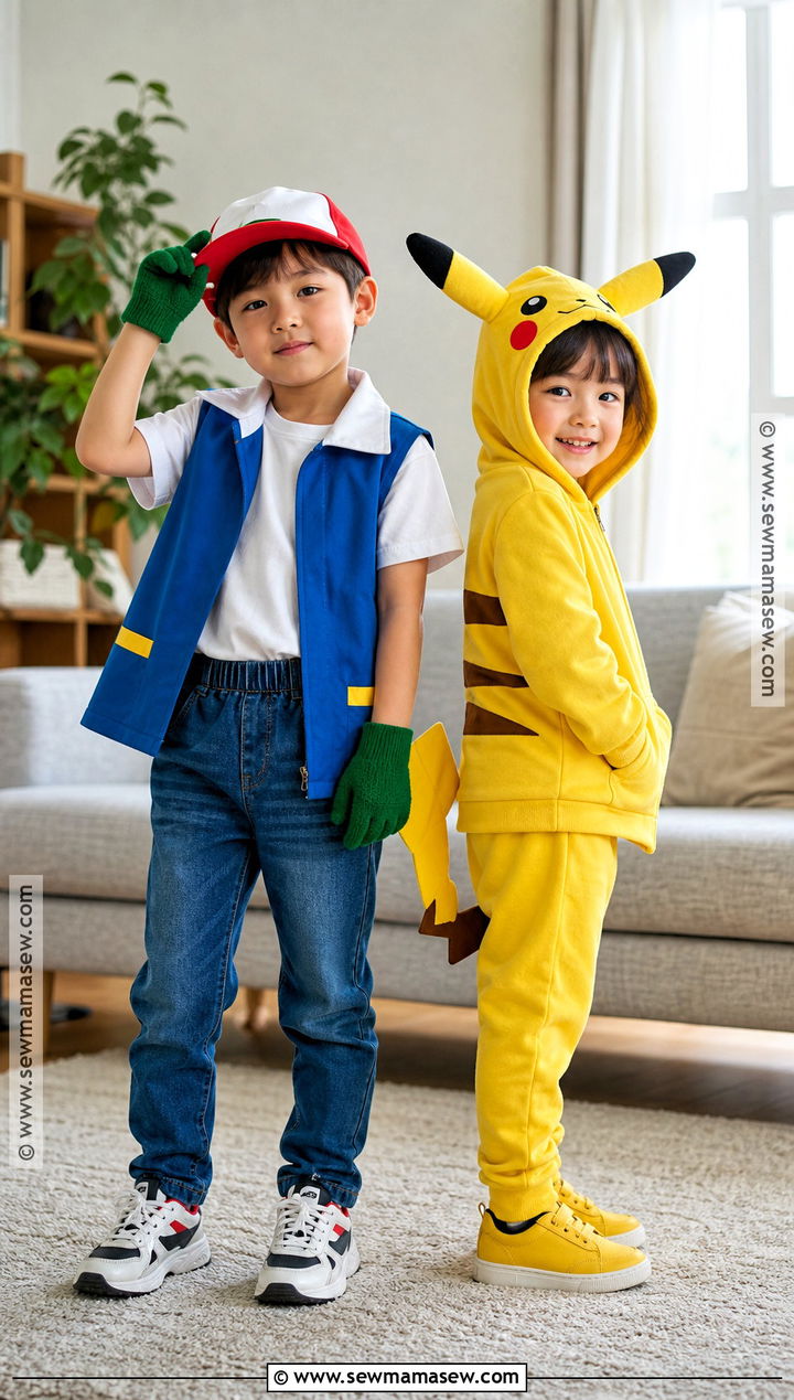 Ash And Pikachu Kids Costume - 30 ash and pikachu costume ideas
