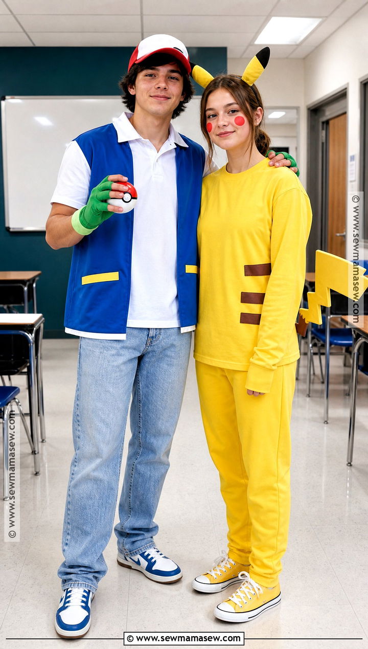 Ash And Pikachu School Costume - 30 ash and pikachu costume ideas