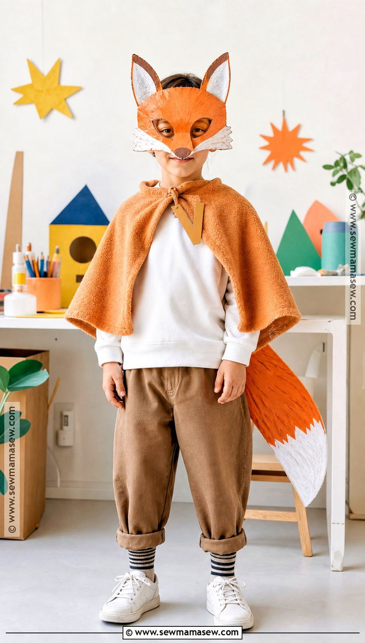 Ash Costume With Cardboard Fox Mask - 30 ash fantastic mr fox costume ideas