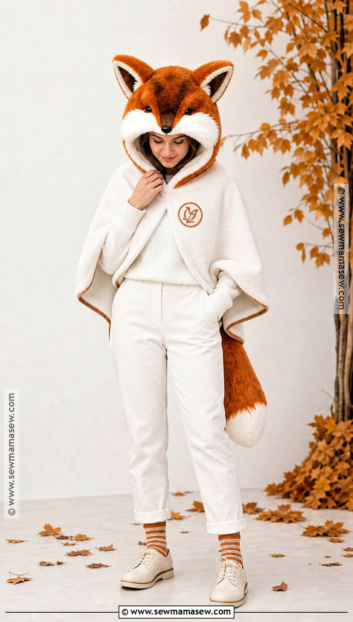 Ash Costume With Faux Fur Fox Hood - 30 ash fantastic mr fox costume ideas