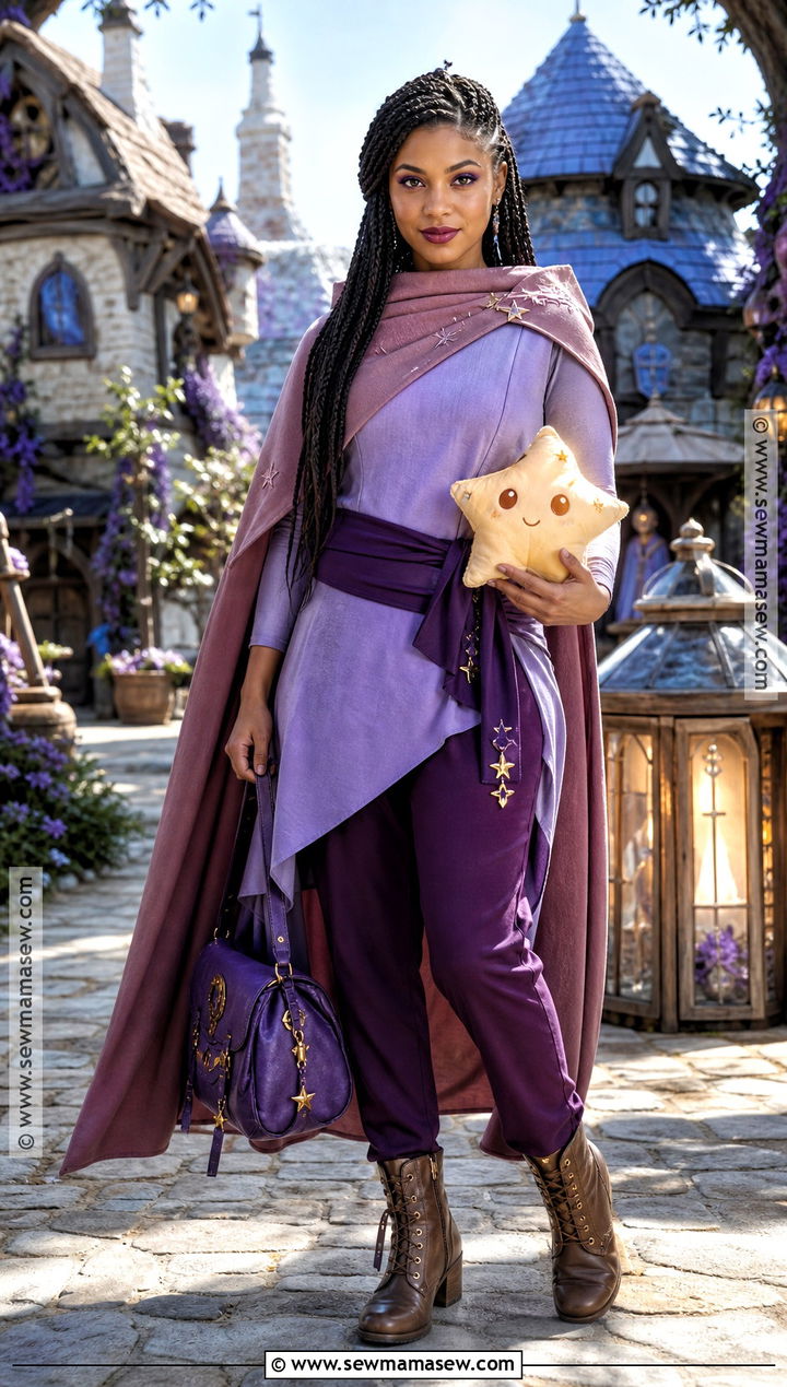 Asha Purple Adventure Costume - 40 disney princess halloween costumes