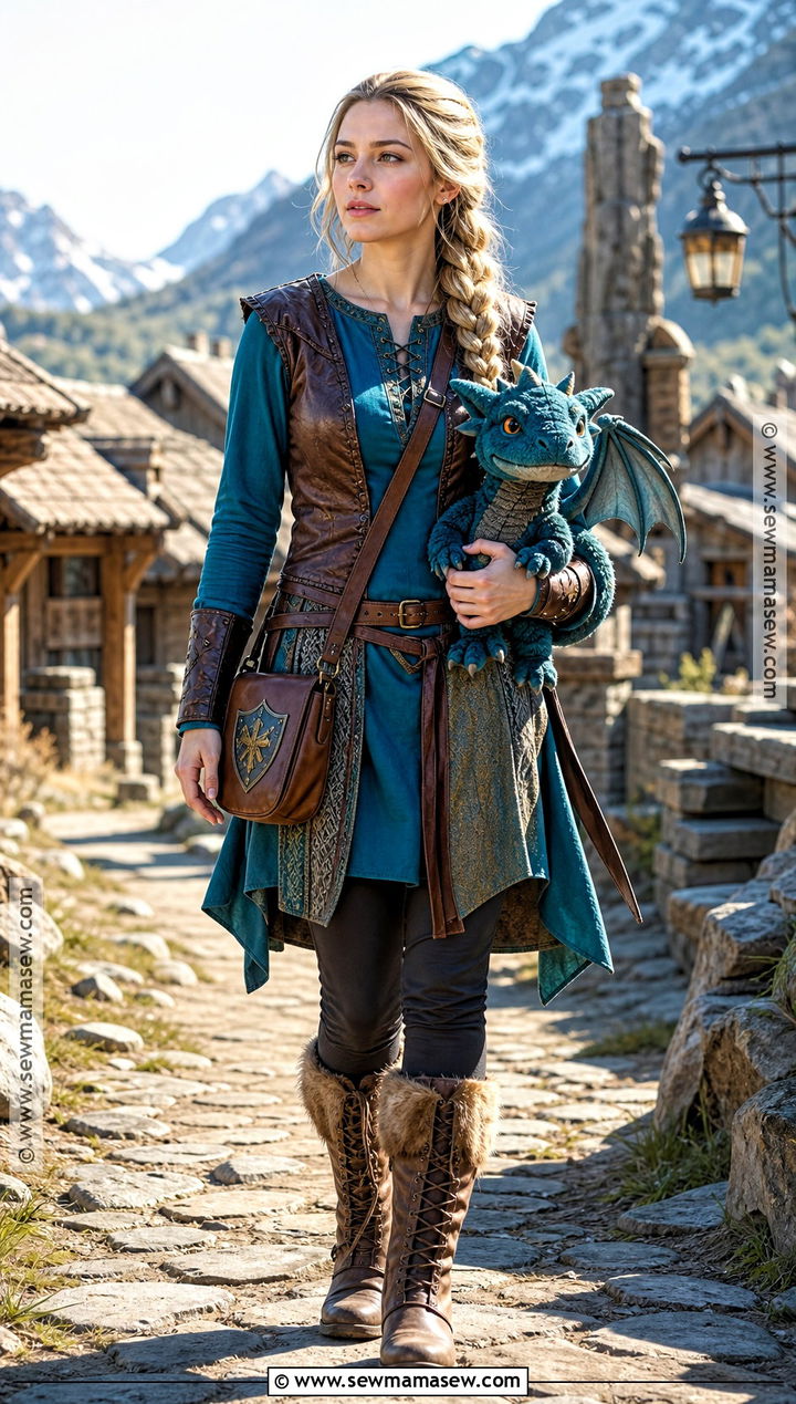 Astrid Viking Costume - 35 blonde hair halloween costumes ideas
