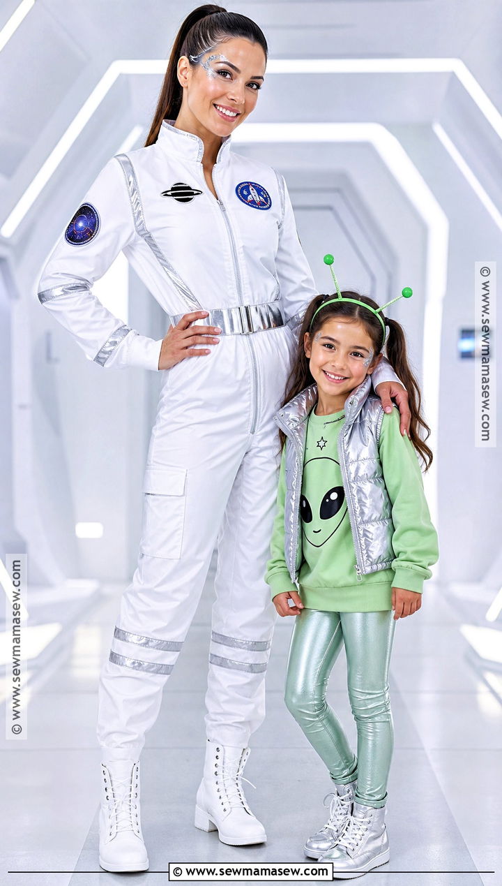 Astronaut And Alien Costume - 35 mommy and me halloween costumes