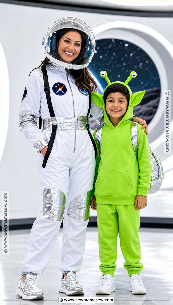 Astronaut And Alien Costume - 30 mom and son costume ideas