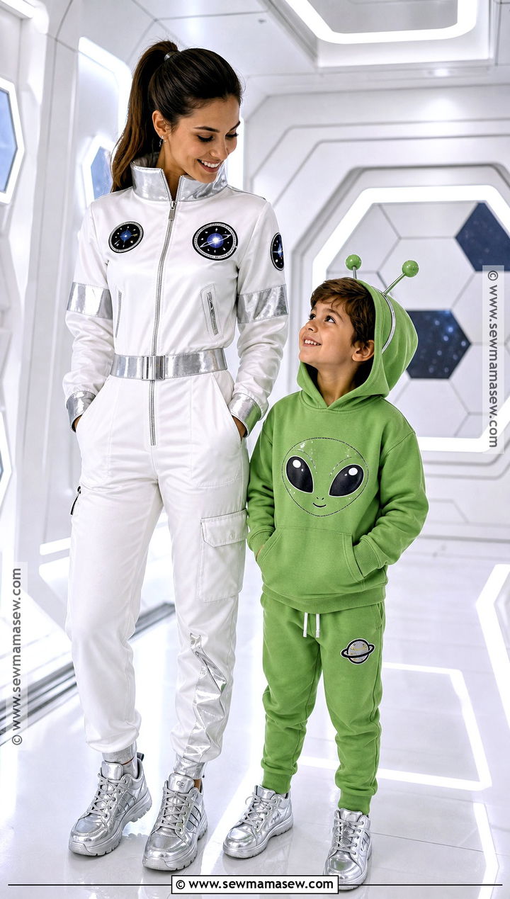 Astronaut And Alien Costume - 30 mother son halloween costumes