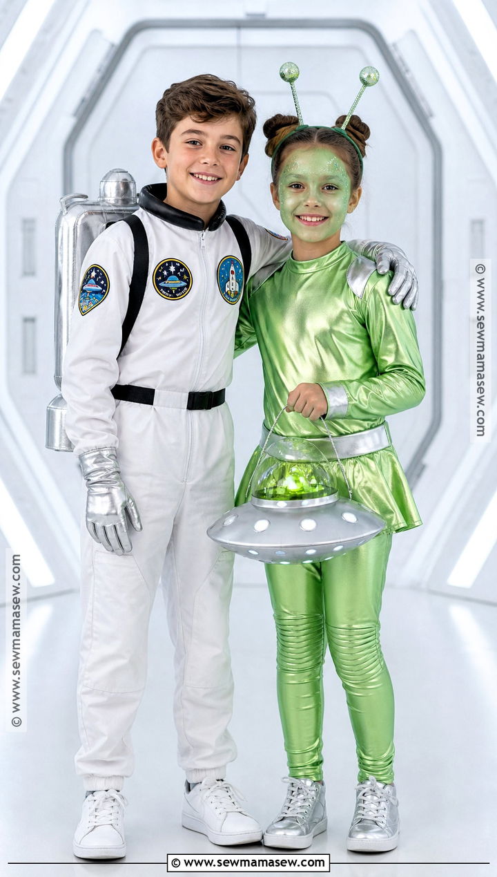 Astronaut And Alien Costumes - 35 brother sister halloween costumes