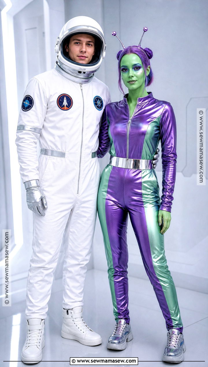 Astronaut And Alien Couples Costume - 40 creative couples costumes