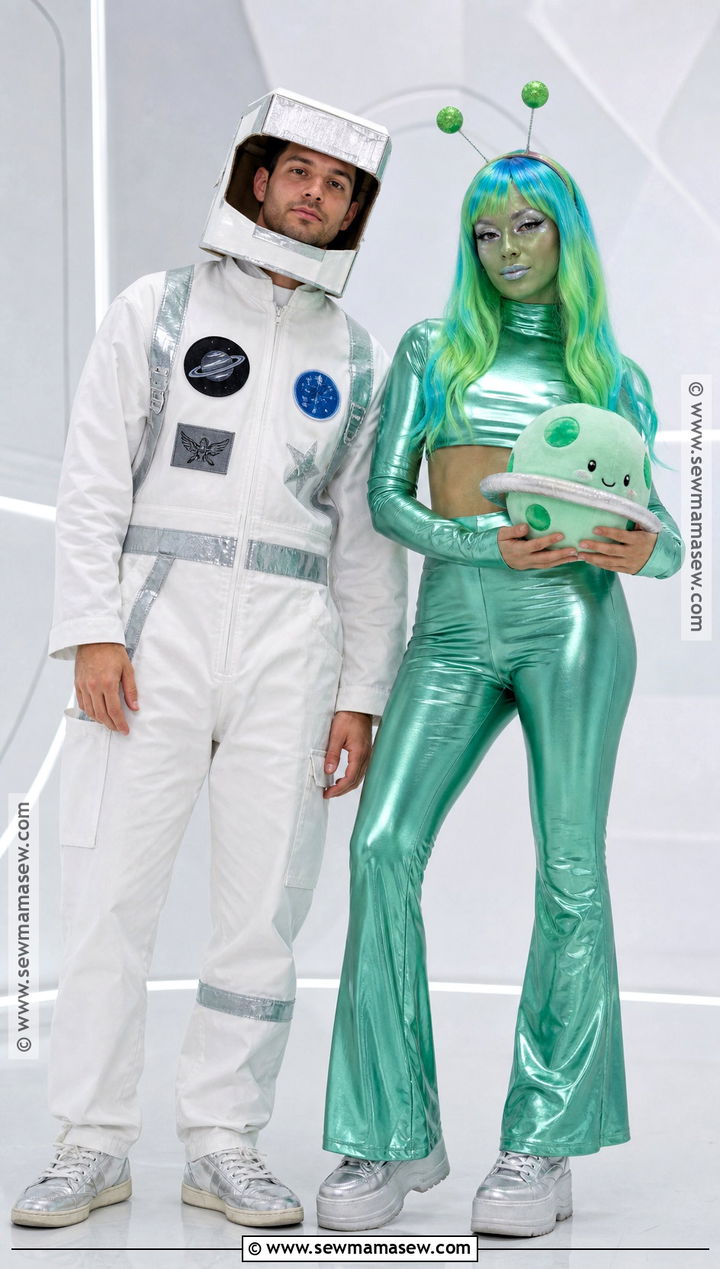 Astronaut And Alien Duo Costume - 50 halloween costumes duo