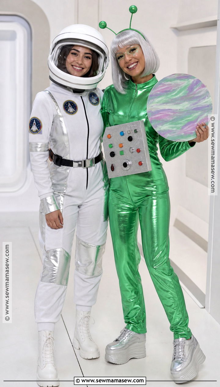 Astronaut And Alien Friend Duo Costume - 30 friend duo halloween costumes