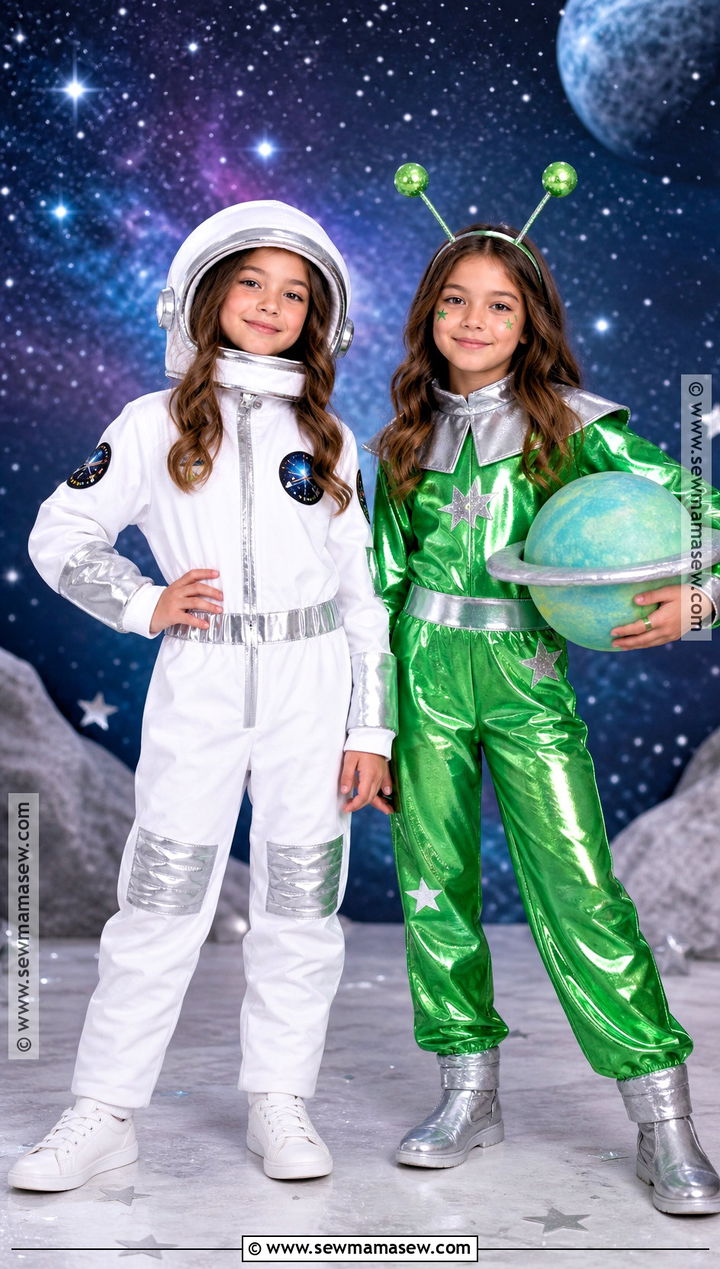 Astronaut And Alien Twins Costume - 30 twins costume ideas
