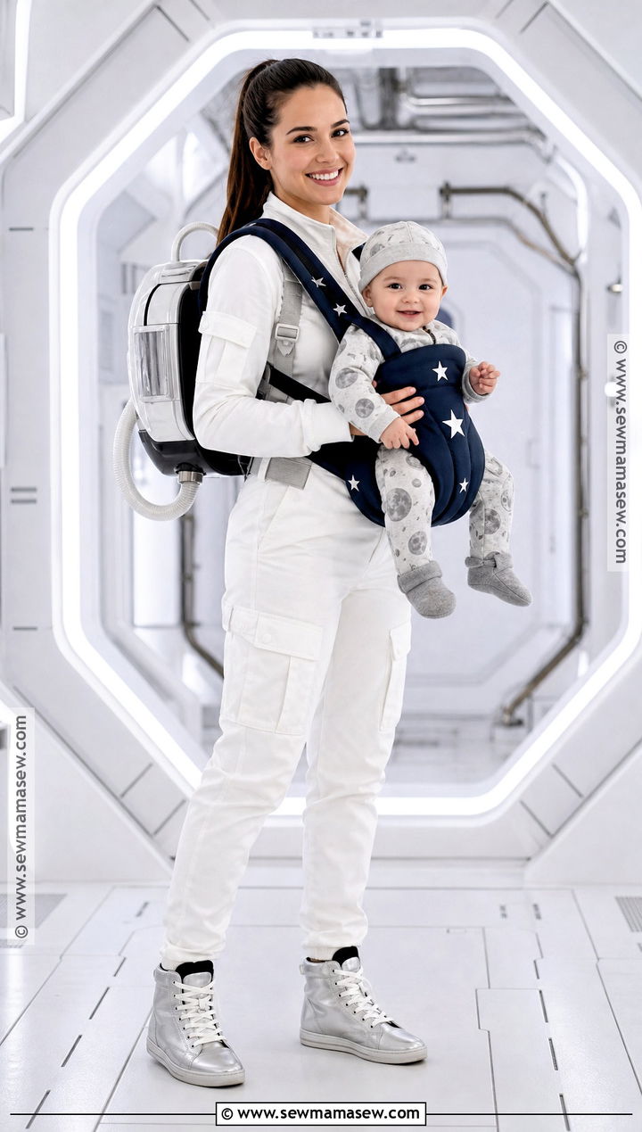 Astronaut And Baby Moon Costume - 30 mom and baby costumes