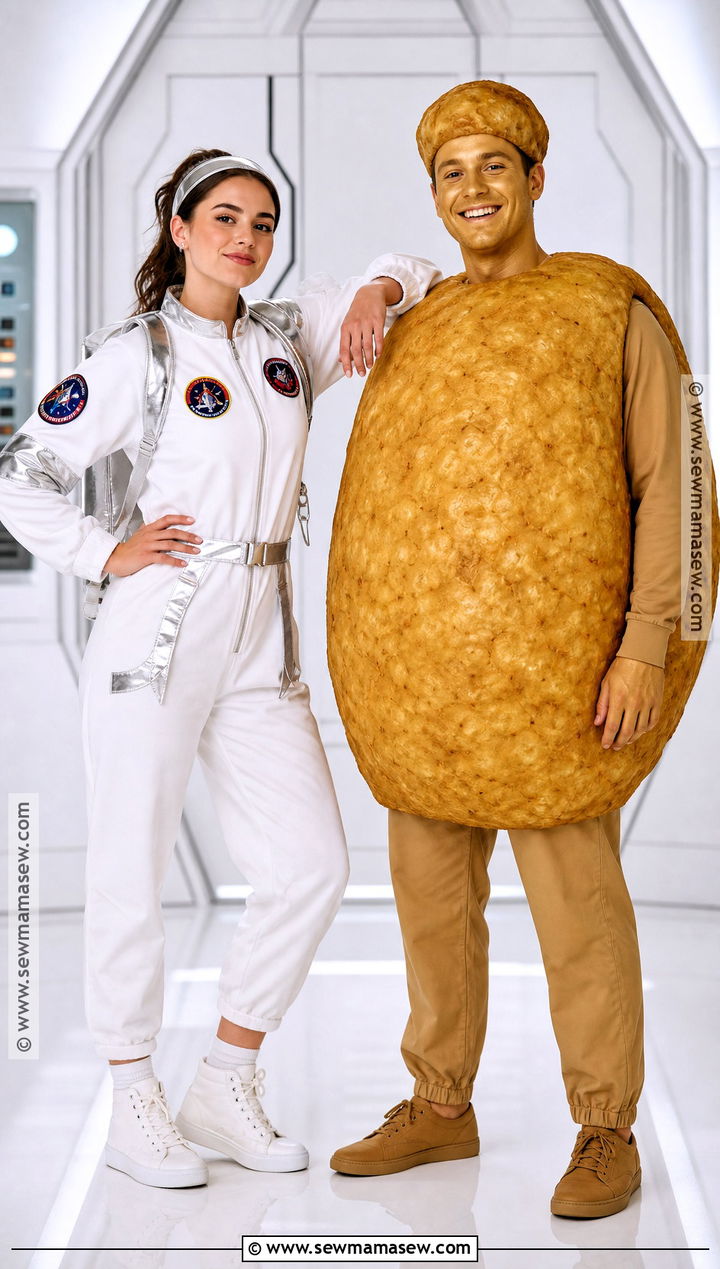 Astronaut And Tater Tot Costume - 50 rhyme without reason costume ideas