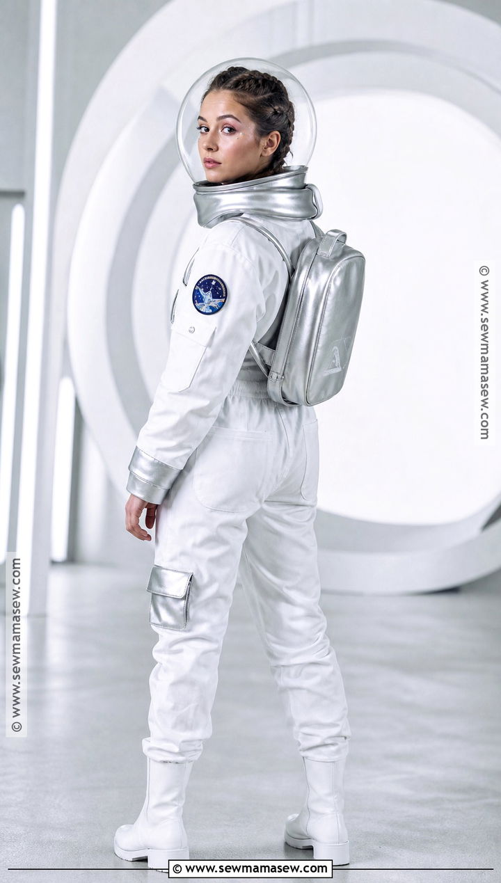 Astronaut Costume With Silver Accessories - 30 dress up costumes