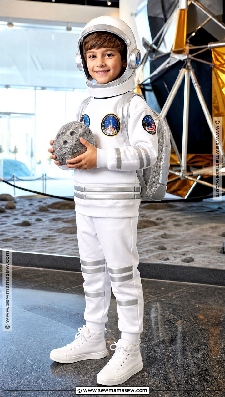 Astronaut Costume With Silver Backpack - 30 halloween costumes kids for boys