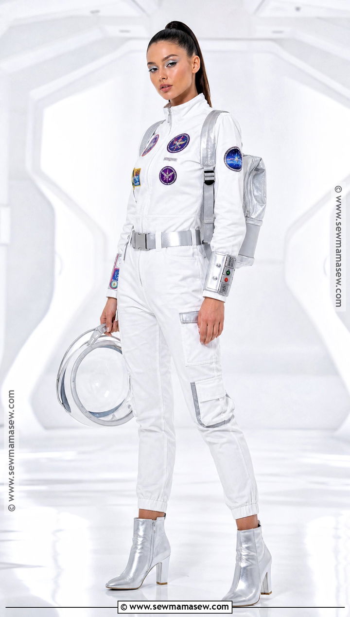 Astronaut Costume With Silver Boots - 50 costume ideas