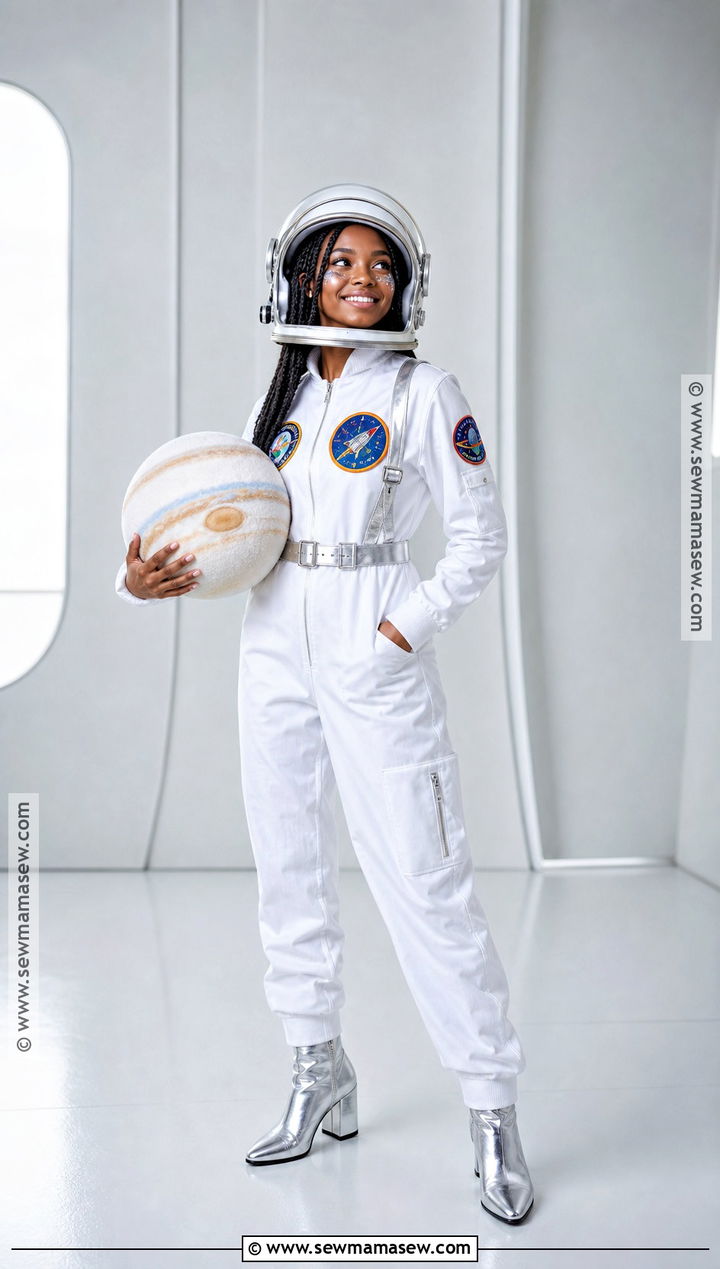 Astronaut Costume With Silver Boots - 50 cute halloween costumes
