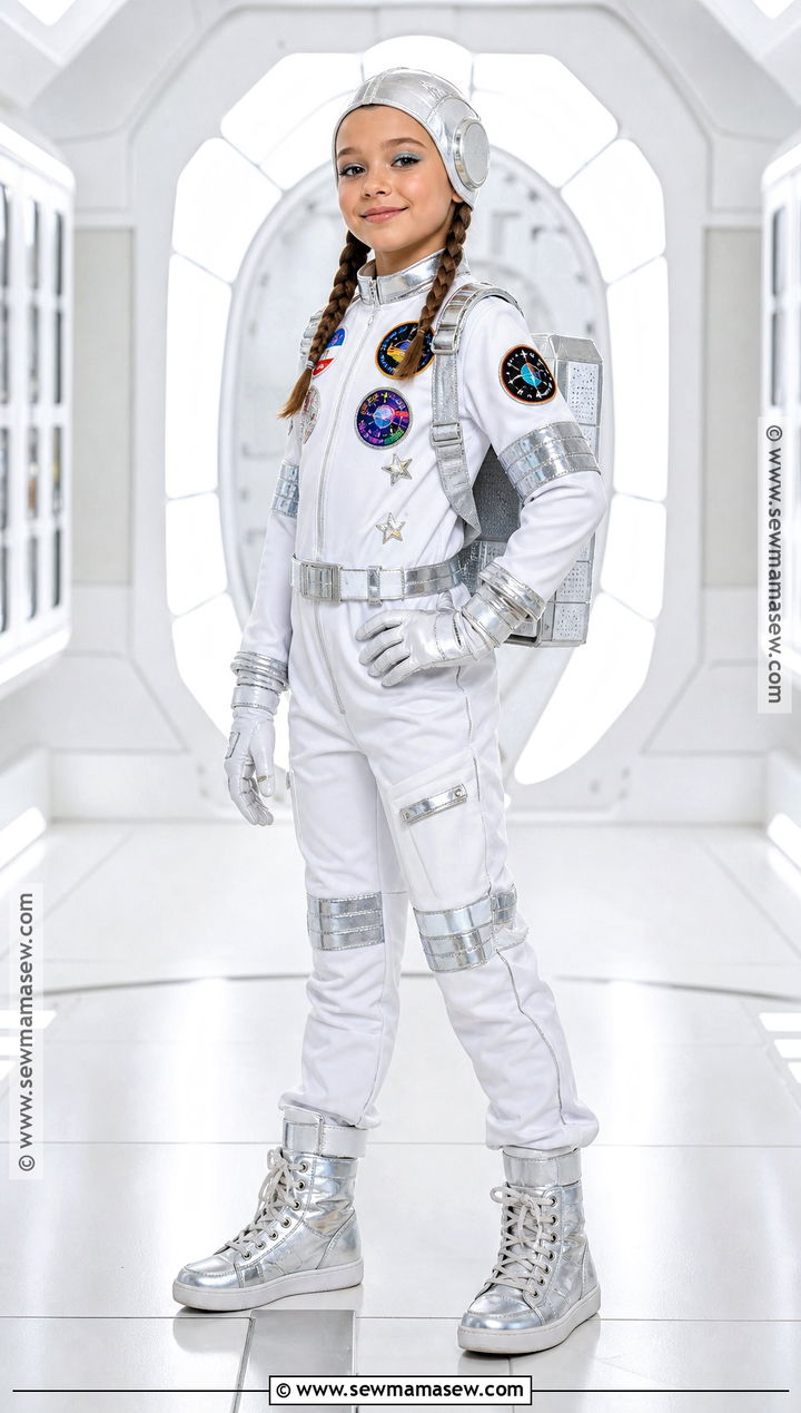 Astronaut Costume With Silver Boots - 30 halloween costumes for girls 10 12