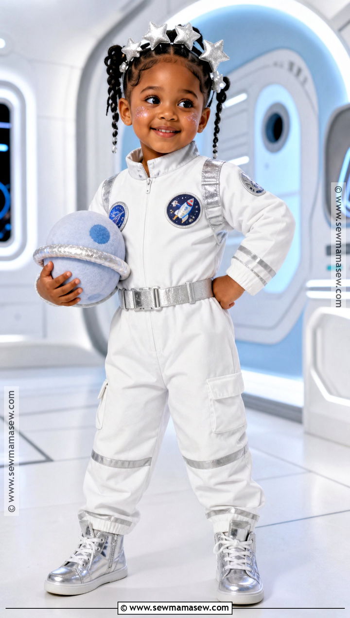 Astronaut Costume With Silver Boots - 30 toddler girl costume ideas