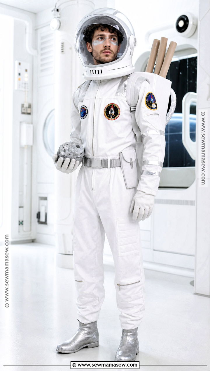 Astronaut Costume With Silver Boots - 35 Halloween Costume Ideas for Men