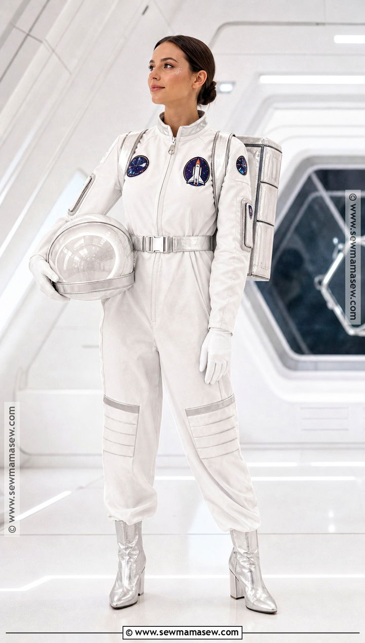 Astronaut Costume With Silver Boots - 40 costume party ideas