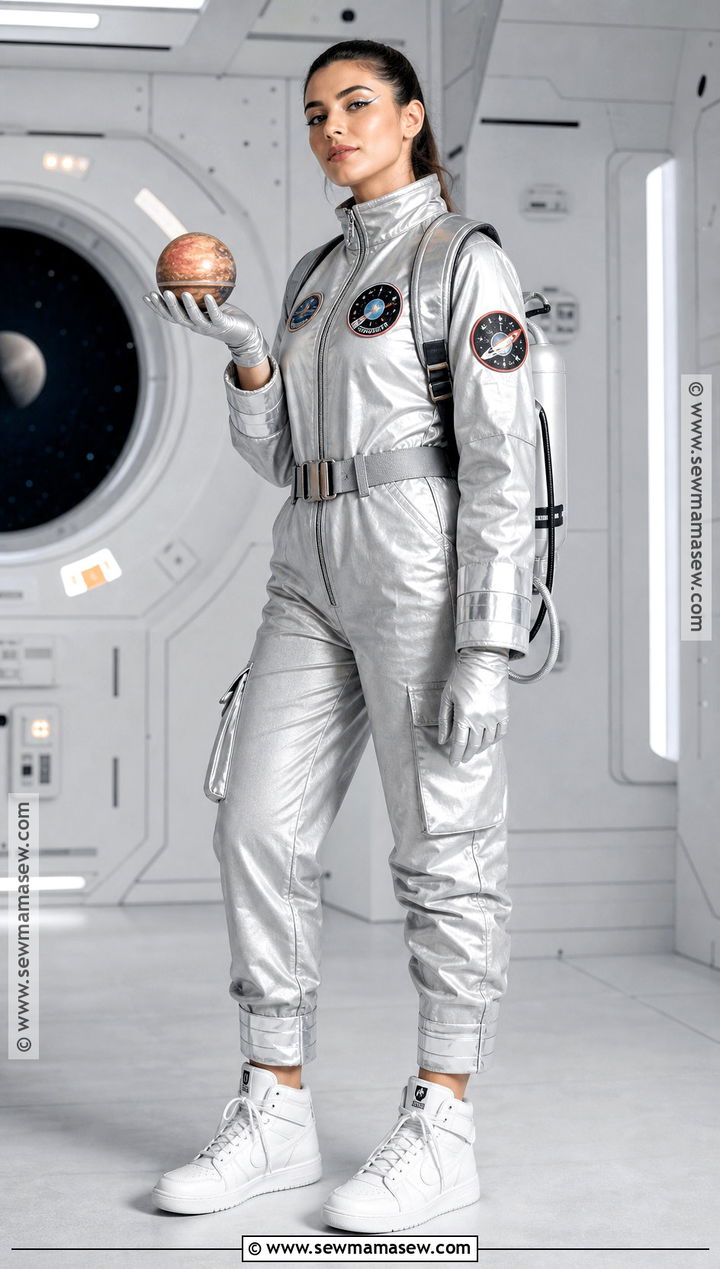 Astronaut Costume With Silver Jumpsuit - 30 Individual Halloween Costumes