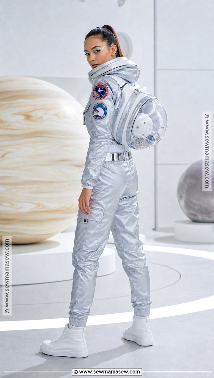 Astronaut Costume With Silver Jumpsuit - 50 halloween costumes ideas