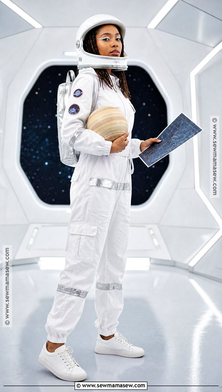 Astronaut Costume With White Coveralls - 40 Modest Halloween Costumes