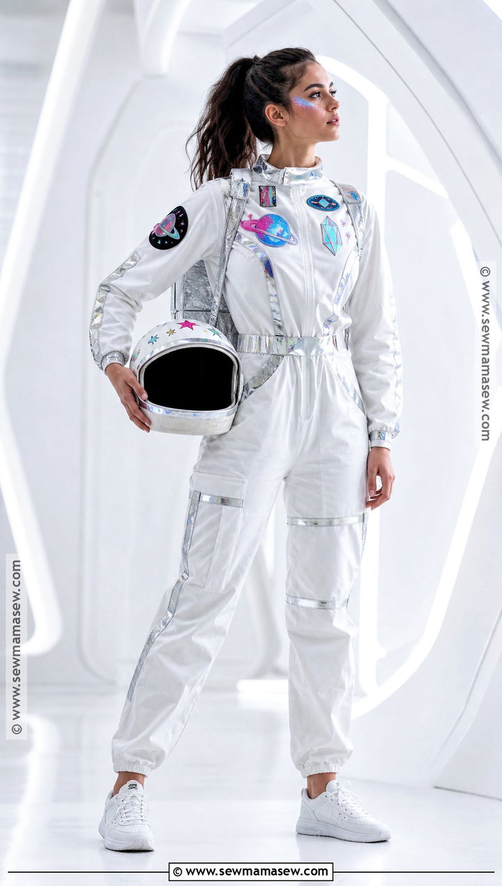 Astronaut Costume With White Jumpsuit - 50 easy halloween costumes for women