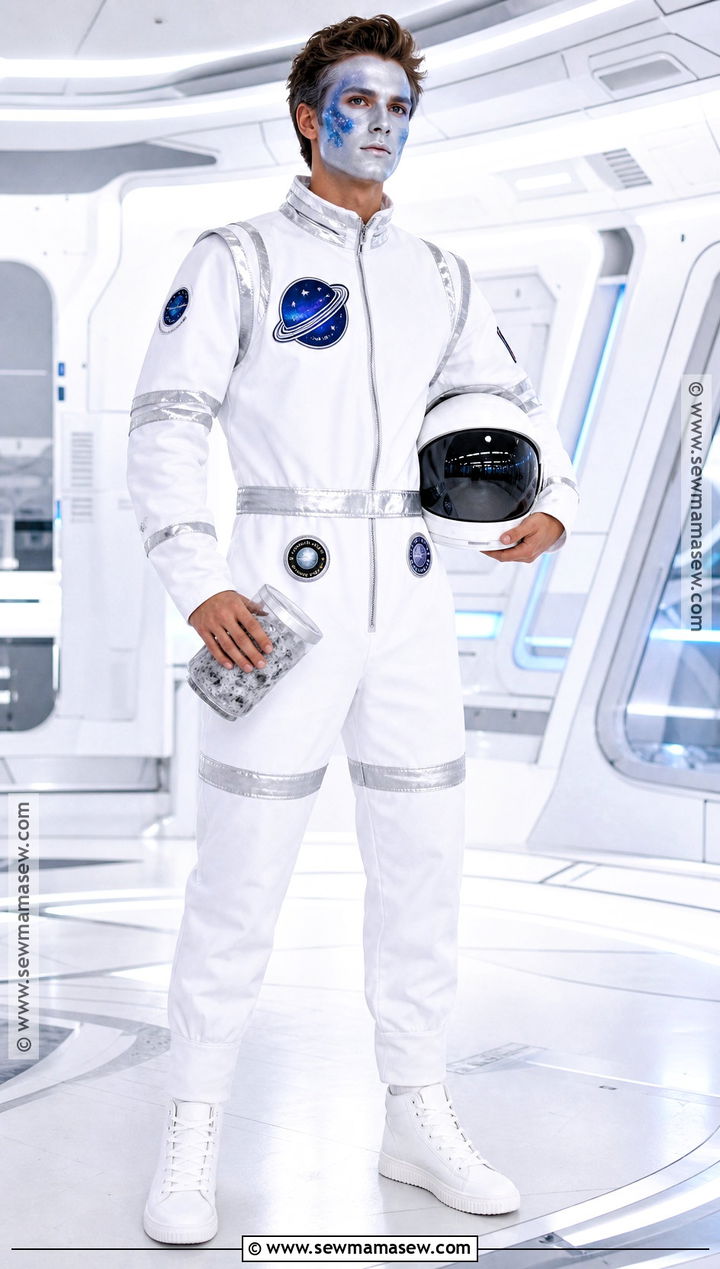 Astronaut Costume With White Jumpsuit - 35 halloween costumes male