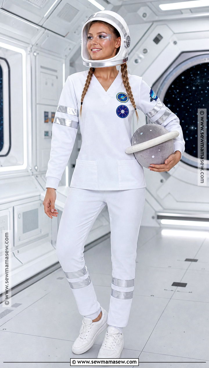 Astronaut Costume With White Scrubs - 30 scrubs halloween costume ideas