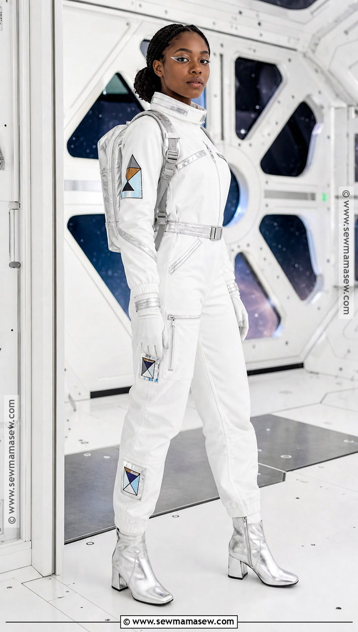 Astronaut Halloween Costume With Silver Boots - 45 halloween costumes for black women