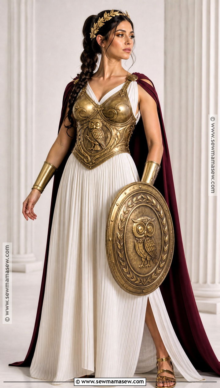 Athena Gold Armor Costume - 50 greek goddess costume ideas