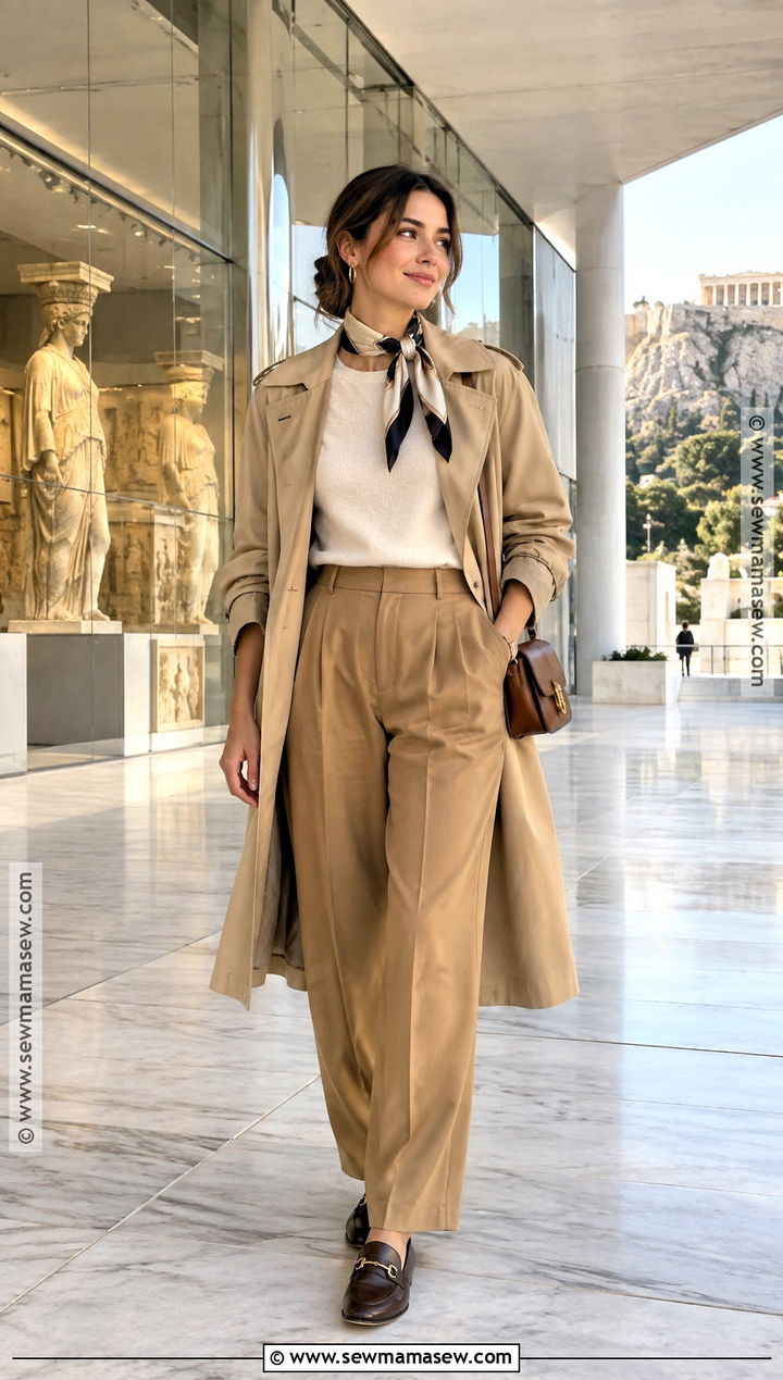 Athens Fall Museum Outfit - 15 Fall In Greece Outfits