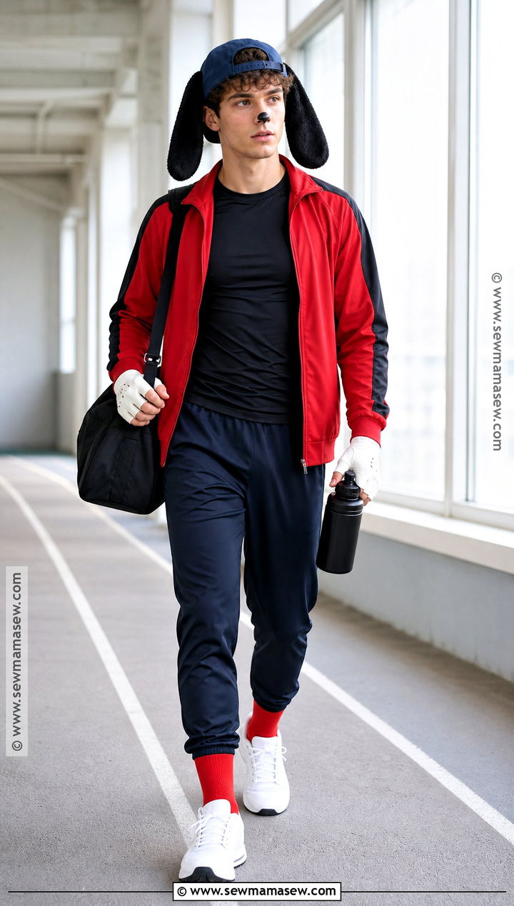 Athletic Max Goof Costume With Track Pants - 40 max goofy costume ideas
