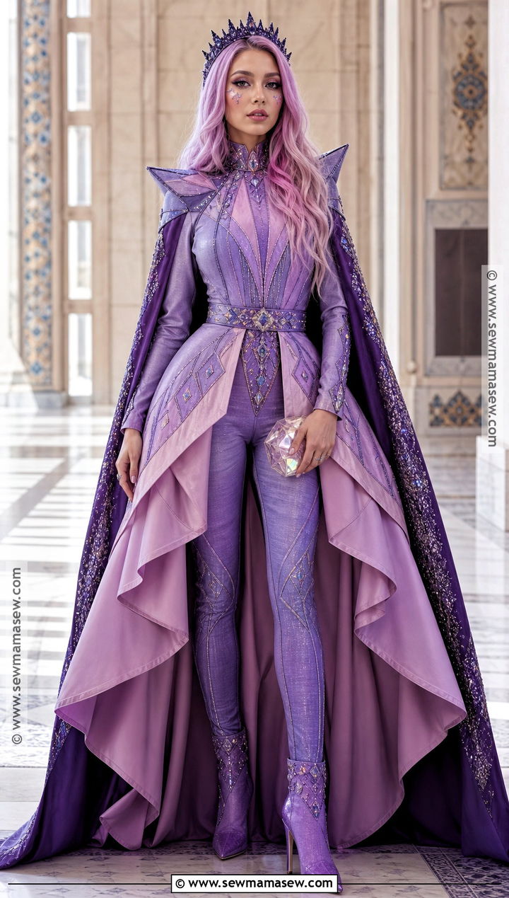 Audrey Descendants 3 Costume With Pink Cape - 35 descendants costumes