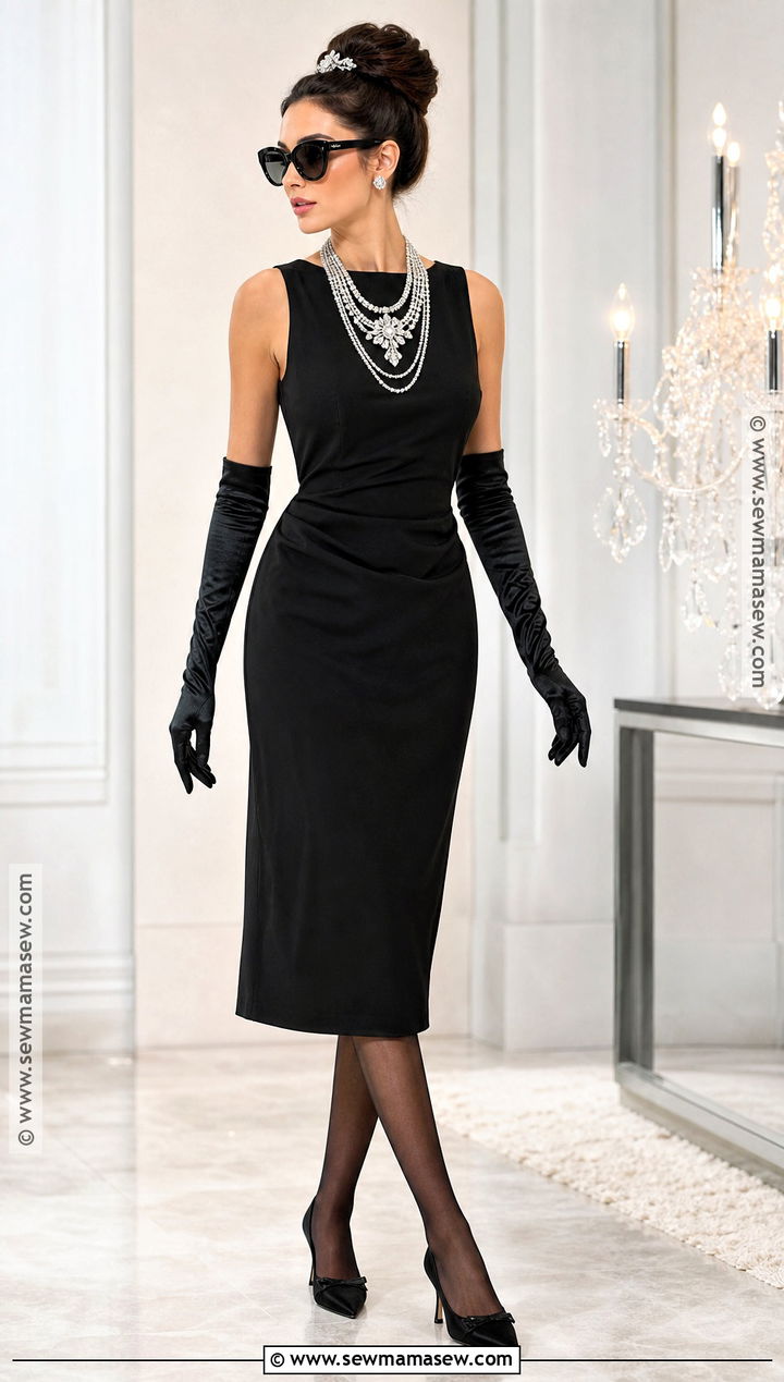 Audrey Hepburn Black Dress Costume - 50 brunette halloween costumes ideas