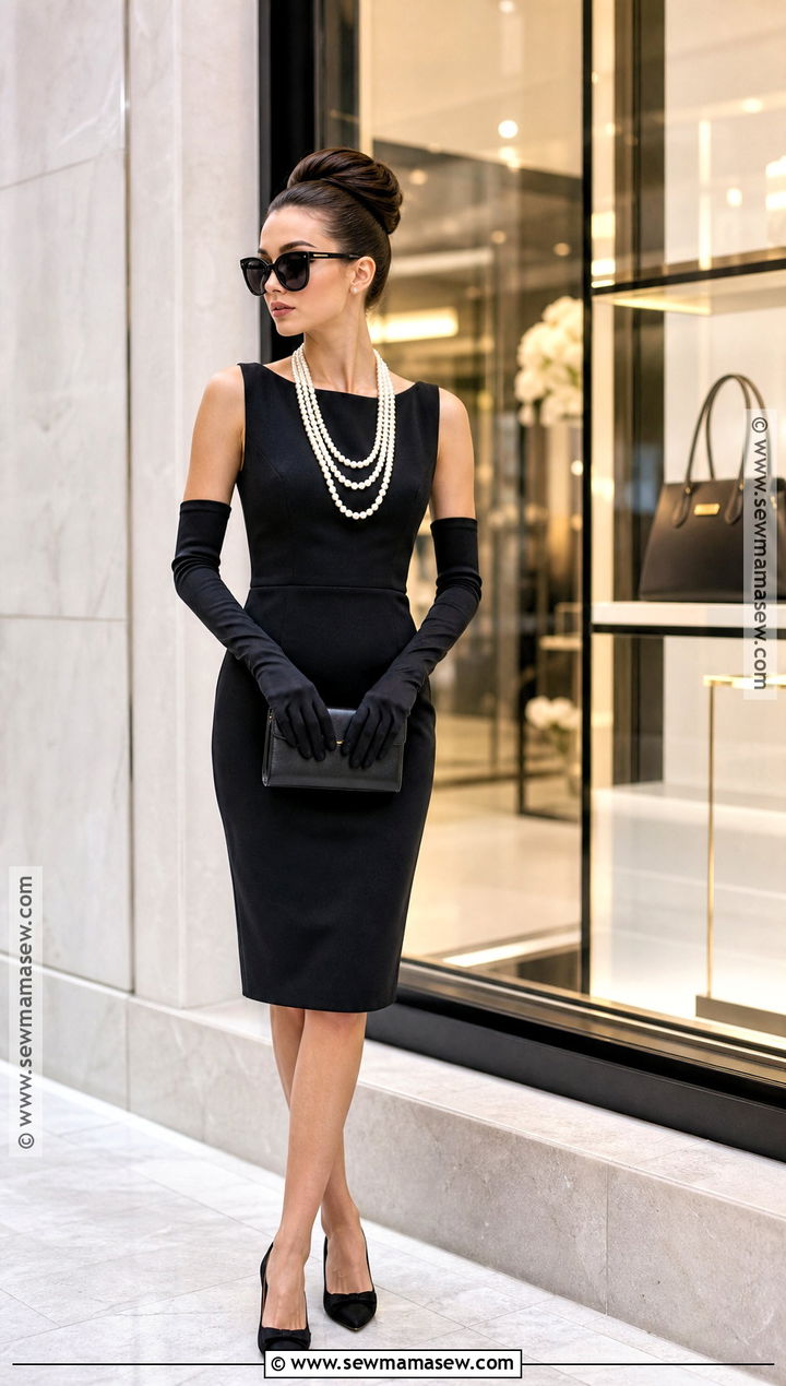 Audrey Hepburn Costume With Black Dress - 30 simple halloween costume ideas for women